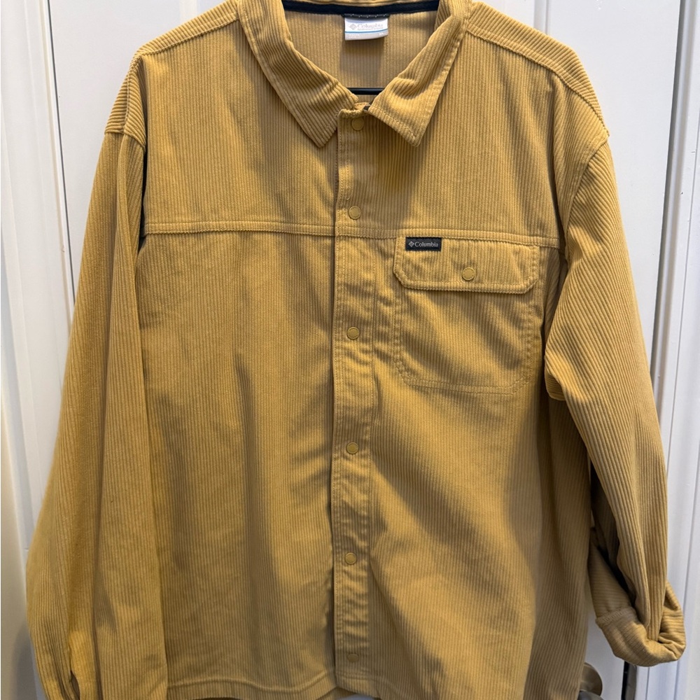 Columbia Men's Camel Corduroy Shirt Jakcet